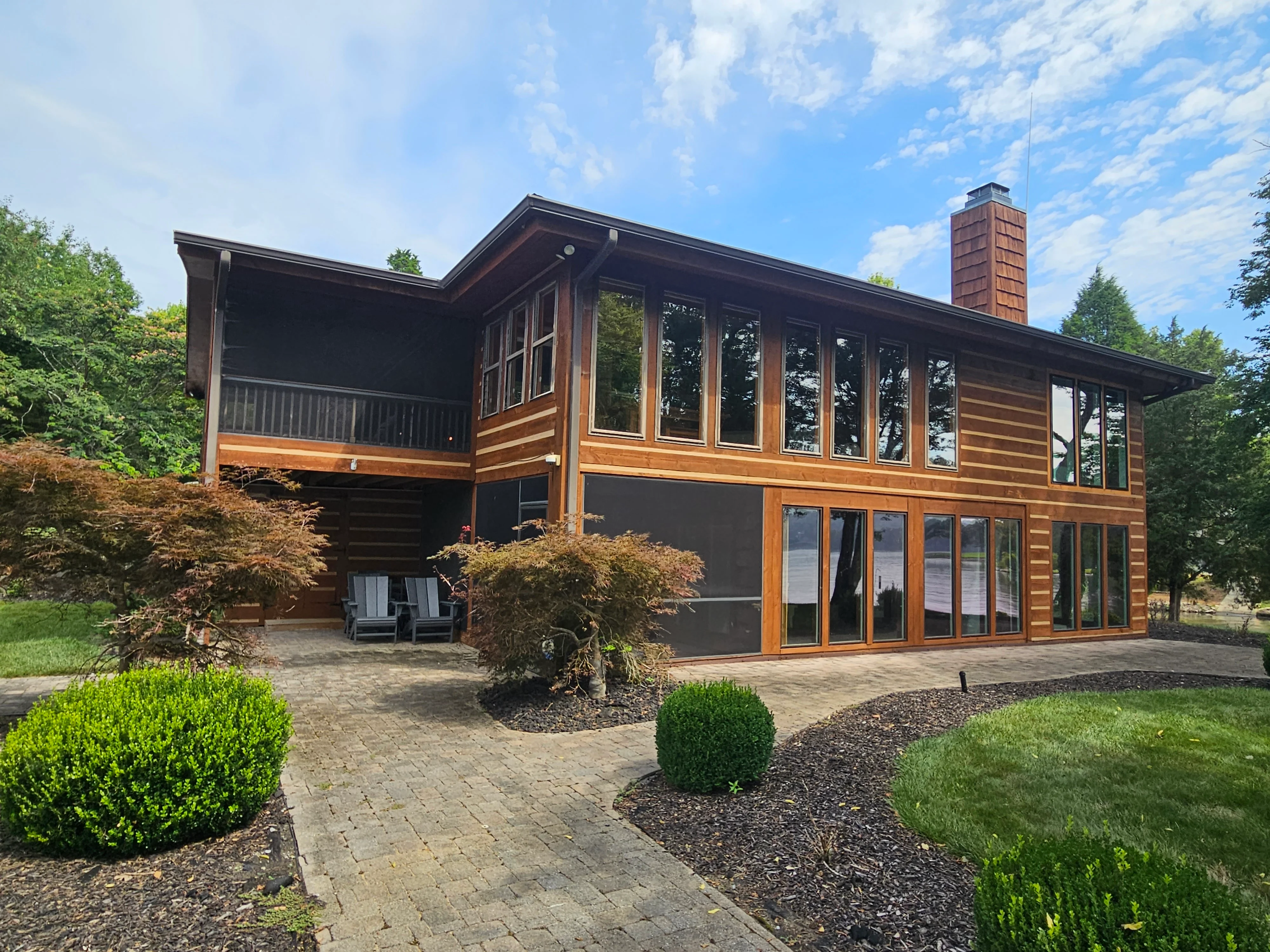 Modern exterior renovation completed by Triple R Construction Inc.